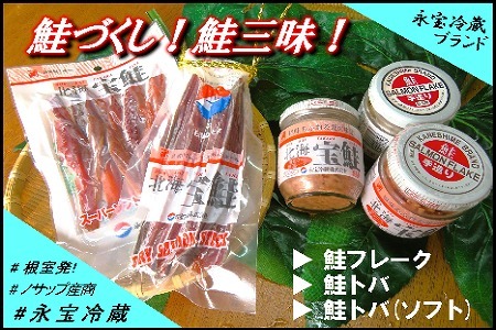 鮭づくし！鮭フレーク・鮭とば3種セット A-59017