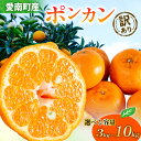 【ふるさと納税】 【高評価★4.66】 選べる内容量 訳あり ポンカン 3kg 5kg 10kg【発送期間 1月中旬～2月中旬】 フルーツ 果物 少量 みかん 柑橘 果実 フルーツ デコポン ぽんかん 冬 規格外 不揃い 愛媛県 愛南町 清家ばんかんビレッジ