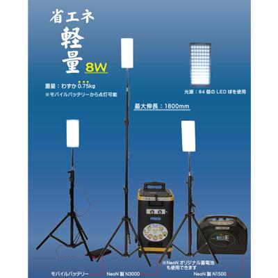 ふるさと納税 山梨市 ポータブル電源(蓄電容量1028Wh)1.0kWタイプ蓄電池単品 8Wライトセット 発電機 キャンプ |  | 03