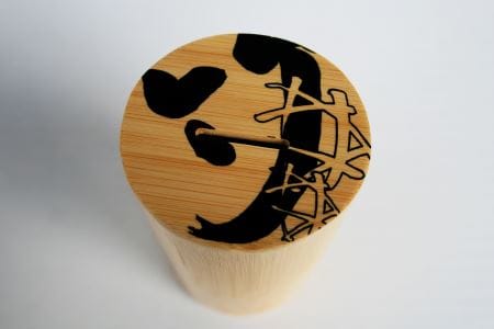 竹筒の貯金箱（黒）
