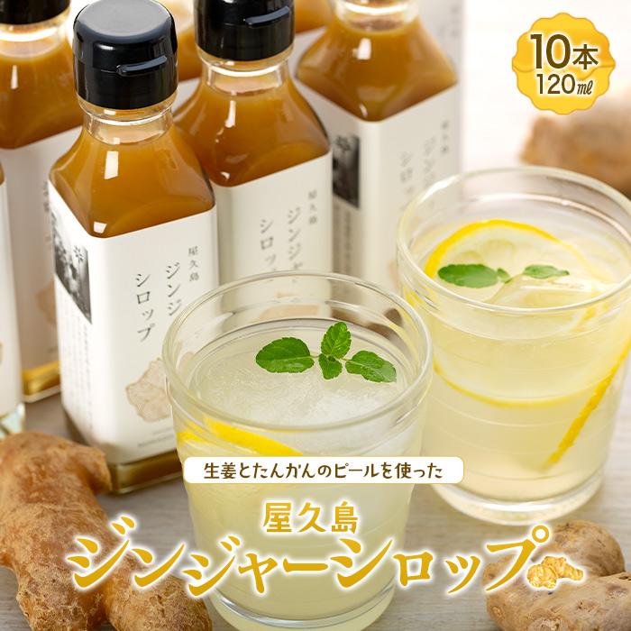 【ふるさと納税】屋久島ジンジャーシロップ 小(120ml)×10本セット | 鹿児島県 屋久島町 鹿児島 屋久島 ふるさと 納税 返礼品 お取り寄せ お土産 ジンジャーシロップ ジンジャー ジンジャーエール 九州 生姜シロップ しょうがシロップ しょうが 生姜 炭酸割り