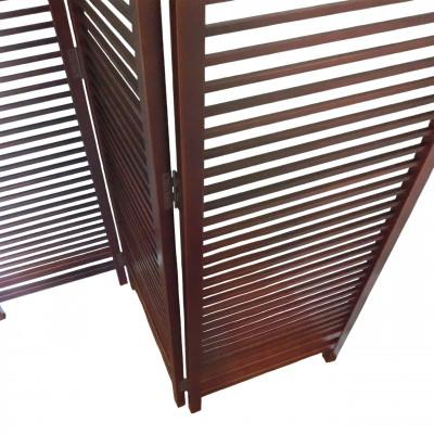 ふるさと納税 富田林市 土肥家具工芸の衝立 格子折畳み150タイプ ブラウン 天然木無垢材のインテリア家具 |  | 03