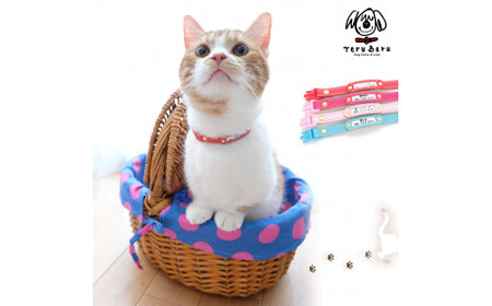 迷子札付き猫首輪　本革製　ネームタグ　猫用品　猫グッズ ／ 猫用 首輪 迷子札 ペットグッズ ペット用品 セーフティバックル使用 超軽量 愛猫 名入れ オーダー品 おしゃれ 可愛い プレゼント 贈り物
