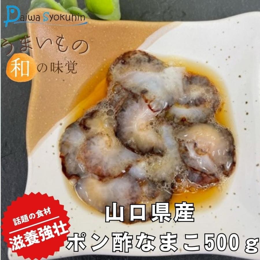山口県産ポン酢なまこ 500g 冷凍 新鮮 赤なまこ ナマコ 高級 魚介 海鮮 酒 おつまみ 下関 山口