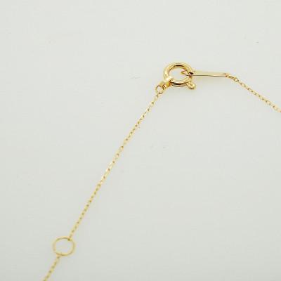 ふるさと納税 松山市 K18　イエローゴールド　ダイヤ　0.10ct　サークル　ネックレス |  | 02