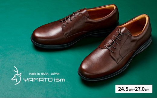 
                  YAMATOism ヤマトイズム 牛革ビジネスシューズ 紳士靴 YAP1001（ダークブラウン）【ファッション・靴・シューズ・革製品・革靴】 メンズ 男性 履き心地 日本製 国産別注レザー 柔らか EVA素材 アウトソール 3E [№5990-0985]
                