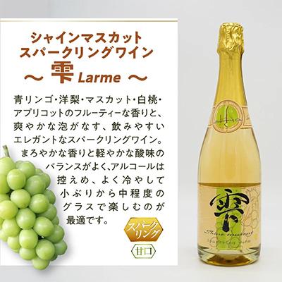 ふるさと納税 甲州市 シャインマスカットスパークリングワイン　〜雫(Larme)〜 |  | 02