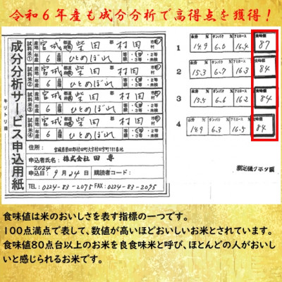 【新米】令和6年産 ひとめぼれ 玄米10kg 宮城県村田町産