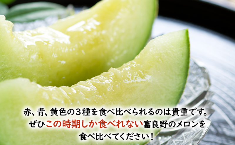 【2026年夏発送】 メロン 期間限定！　数量限定 3種 食べ比