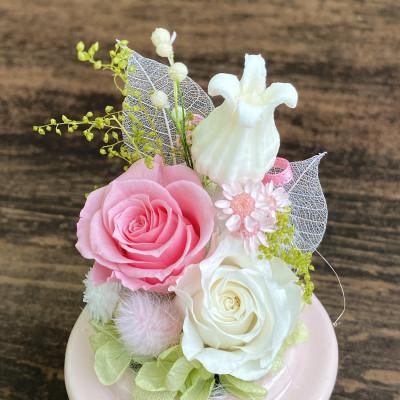 ふるさと納税 春日部市 プリザーブドフラワーアレンジ【美羽(みう)/ピンク】春日部市 シュガーパイン |  | 01