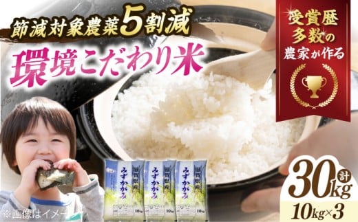 【令和7年産】米  環境こだわり米 みずかがみ 10kg ×3（30kg） 滋賀県長浜市/株式会社ＴＰＦ [AQCQ005] 米 お米 白米  30kg   滋賀県産 長浜市産 こめ 玄米 白米 精米 お米  食品 ふるさと納税 国産 炊きたて 米ギフト もちもち ブランド米  食卓 美味しい 産地直送 節約 人気 ごはん ご飯 おにぎり 炊き込みご飯 おすすめ プレゼント 贈答