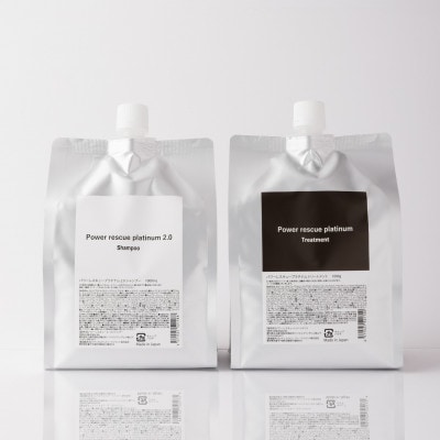 パワーレスキュープラチナム　詰め替え　シャンプー1000ml/トリートメント1000mlセット【1665851】