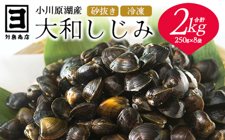【250g増量キャンペーン】砂抜き済みで手間いらず！冷凍・小川原湖産大和しじみ2.25kg（250g×8袋＋250g×1袋）　【02408-0074】