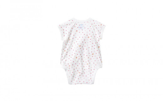 【60cm】ファミリアのロンパス型肌着（総柄）ピンク