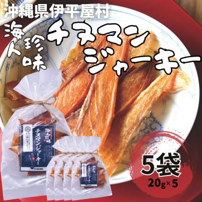 ふるさと納税 伊平屋村 海人珍味 チヌマンジャーキー 20g×5袋