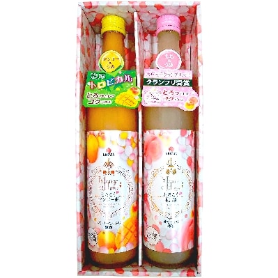 相性ぴったりの果実梅酒“姫シリーズ”和歌山県産とろこく梅酒2本ギフトセット(桃姫＆マンゴー姫)