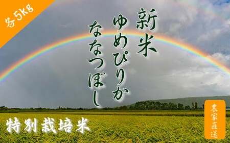 6-026-005　新米・増毛町産ななつぼし・特別栽培米ゆめぴりか 各5kg【前野ファーム】