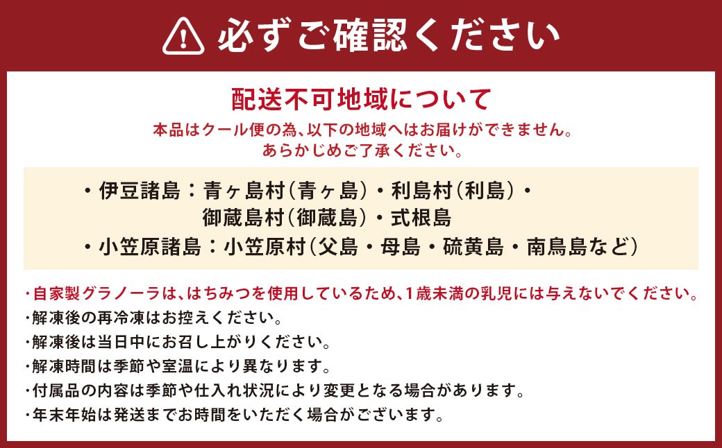 フルーツ入りオリジナルアサイーボウル自家製グラノーラ付き4食