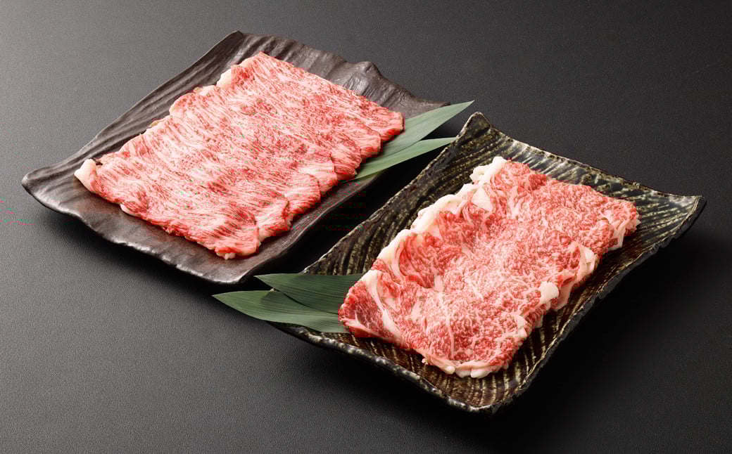 
            【A4・A5】博多和牛 スライス 2種 食べ比べ 合計2.4kg（肩ロース 400g×3パック ＆ 赤身 400g×3パック）
          