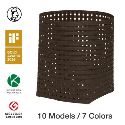 ふるさと納税 奥州市 暮らしを整える収納 バンドシー バスケット L5 ダークブラウン [AR020]