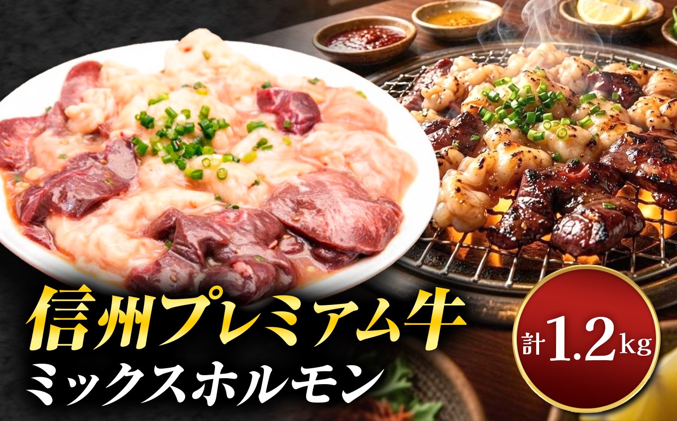 
                  信州牛ミックスホルモン400g×3パック | ホルモン 焼肉 肉 味付け ミックス 人気 美味しい 和牛 信州牛 ふるさと納税 長野県 松本市 信州産 
                