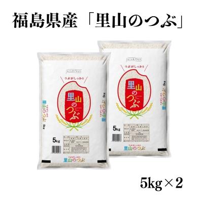 ふるさと納税 福島市  【令和6年産】福島県産米「里山のつぶ」精米 5kg  2袋　No.3048