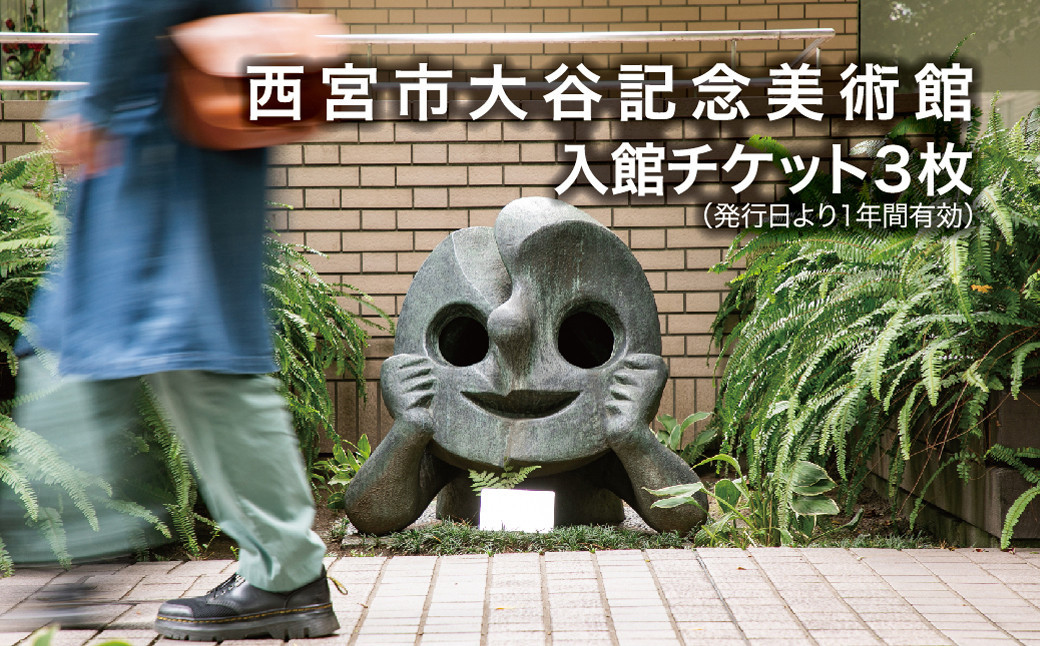 
            西宮市大谷記念美術館　入館チケット3枚(発行日から1年間有効)
          