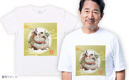 出雲神楽 須佐之男命と八岐大蛇カラーTシャツ FN-06 Mサイズ 島根県雲南市/田部写真館 [AICZ033]