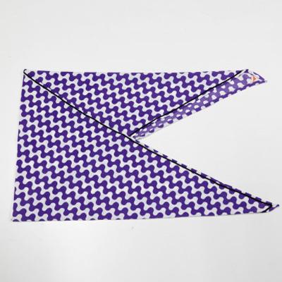 ふるさと納税 与謝野町 一色ちりめんあずま袋　波なみ(パープル) |  | 01