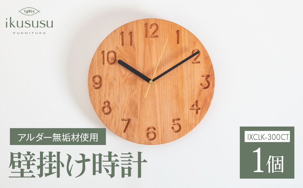 ikususu　壁掛け時計　IXCLK-300CT　1個 [No.405]