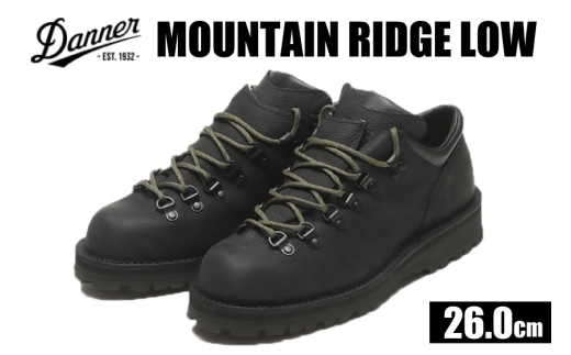 DANNER 紳士靴 マウントリッヂ ロー BLACK【26.0cm】 [STUMPTOWN渋谷店 石川県 志賀町 sk17jkf70292-4] 靴 くつ レザー 革 軽量 ブラック 黒
