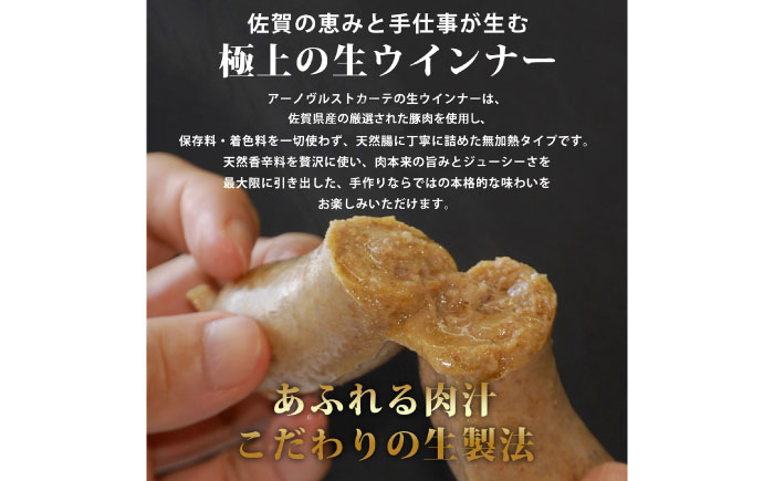 生トン【しょうゆ味】豚生ウインナー 計10本（各40g×5本×2P） / ソーセージ ウインナー BBQ  / 佐賀県 / 山代ガス株式会社 旬菜舎さと山 [41AABM049]