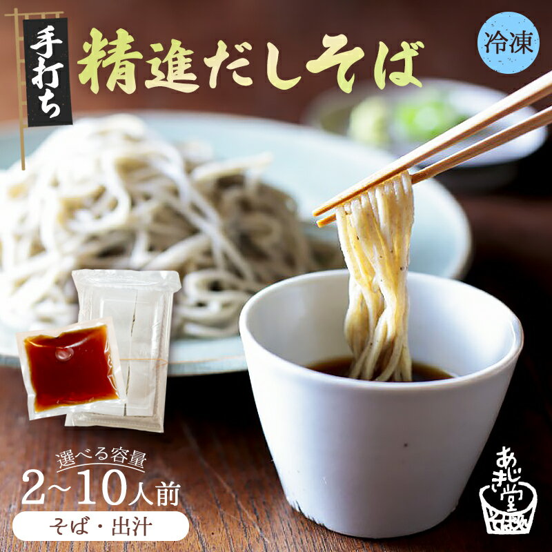 【ふるさと納税】【冷凍でお届け】 精進出汁 そば 2～10人前 セット | 精進だし つゆ付き セット 送料無料 蕎麦 そば 越前おろしそば 京都 綾部 産地直送 香り高い 戸隠流 昆布だし 椎茸だし 動物性不使用