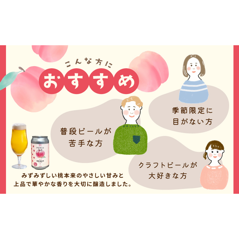 クラフトビール 桃のエール 6缶 015B701_イメージ4