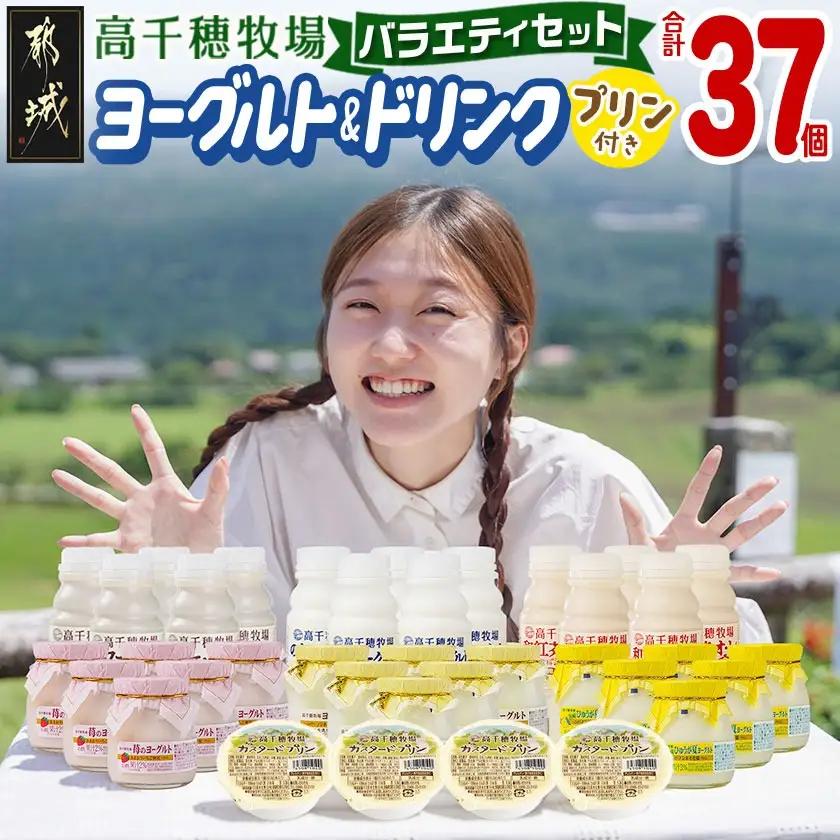 高千穂牧場ヨーグルト&ドリンクバラエティセット(プリン付き)《ご入金翌月の中旬～下旬の水曜日頃出荷》_MJ-1616_(都城市) 乳製品 ヨーグルト 苺ヨーグルト 季節のヨーグルト のむヨーグルト カ
