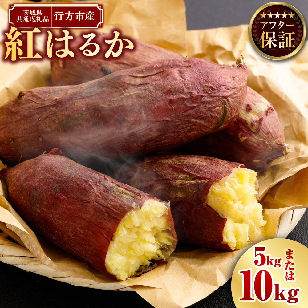 【ふるさと納税】“熟成”茨城県産さつまいも【紅はるか】約5kg 約10kg (茨城県共通返礼品・行方市産） さつまいも サツマイモ さつま芋 芋 いも 野菜 茨城県 神栖市 送料無料