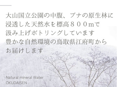 定期便 天然水奥大山 2L 12本×3回 計36本 ミネラルウォーター 2リットル ペットボトル 0613