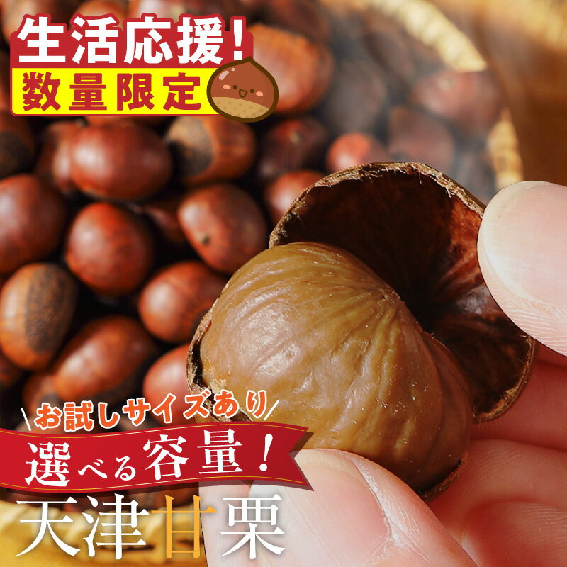 【ふるさと納税】生活応援 数量限定 天津甘栗 衣浦食品 選べる 容量 お試し 300g ～ 1.92kg 栗爪付き 1.6kg 1.92kgのみ みそ味ピーナッツ 50g 付き やさしい甘み 河北省 栗 甘栗 焼き栗 保存料 不使用 焼いた当日 発送 栗ご飯 おやつ 常温 お取り寄せ 愛知県 碧南市 送料無料