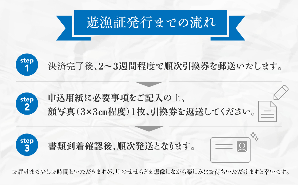 【一般（女性） あゆ 年間遊漁証引換券（令和８年シーズン用）】 釣り あゆ 鮎 あゆ釣り 鮎釣り 年間遊漁証引換券 年券 チケット 引換券 根尾川筋漁業協同組