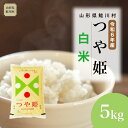 【ふるさと納税】＜令和6年産米 ＞ 鮭川村 つや姫【白米】 5kg （5kg×1袋）