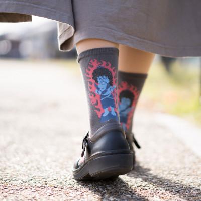 ふるさと納税 大和高田市 仏下-ぶつした-お不動ソックスLサイズ・チャコールグレー