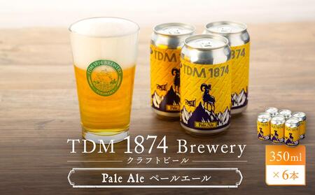 TDM 1874 Brewery クラフトビール Pale Ale ペールエール (350ml×6本)【お酒・地ビール・酒】 ABG0004