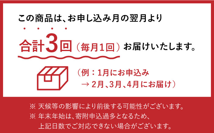 【3回コース】果物屋が選ぶ旬のフルーツ定期便 いちご メロン びわ みかん 梨 柿 など / 南島原市 / 贅沢宝庫 [SDZ024]