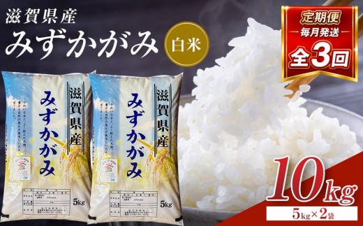 
                  【令和8年産 新米 先行予約】近江米みずかがみ白米10kg（5kg×2袋）×3回定期便※2026年9月～発送
                