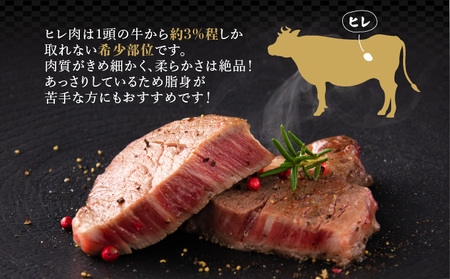 ヒレステーキ定期便 計10.8kg (180g程度×5枚×12回)