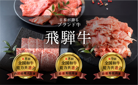 飛騨牛焼肉食べ比べセット（カルビ・ロース・もも・本日の希少部位　各320g）【11-37】