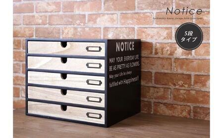 小物チェスト NOTICE(ノーティス) 5段5杯