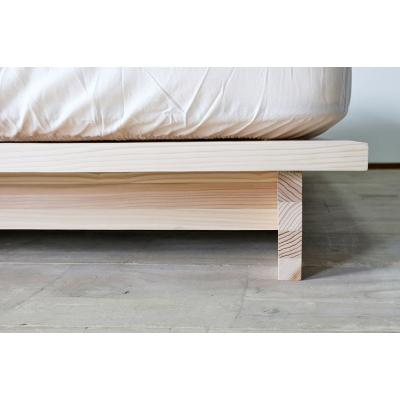 ふるさと納税 大川市 <調湿のある杉材>国産杉ロータイプベッド/ダブルベッド/組み立て式/無塗装/大川家具 |  | 02