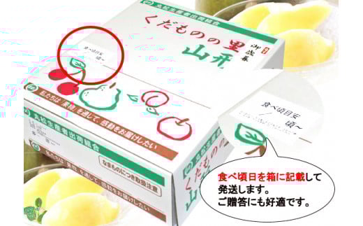 《先行予約》 桐箱入 贈答 特秀品 「追熟 ラ・フランス 」3.2kg （8 - 11玉） 山形セレクション認定品 糖度保証 山形産 【2025年11月頃から発送予定】　024-B-MM086 3.2