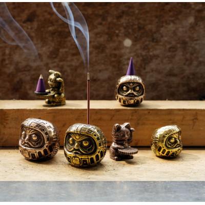 ふるさと納税 高岡市 福香 -FUKKA-　達磨/DARUMA M　ゴールド　お香立て |  | 03